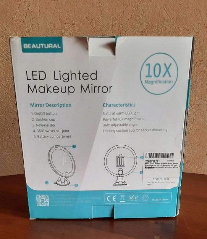 Miroir grossissant lumineux neuf - photo numéro 2