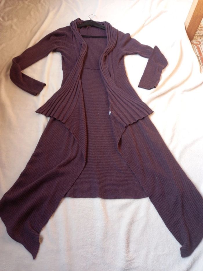 Gilet long asymétrique