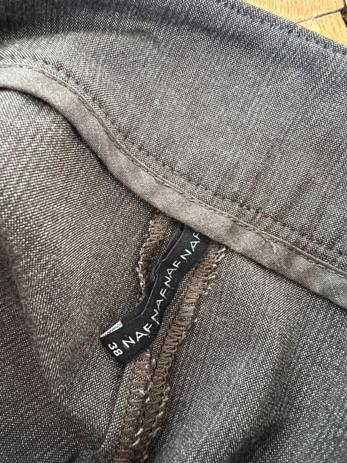 Short gris taupe Naf Naf taille 38 - photo numéro 6