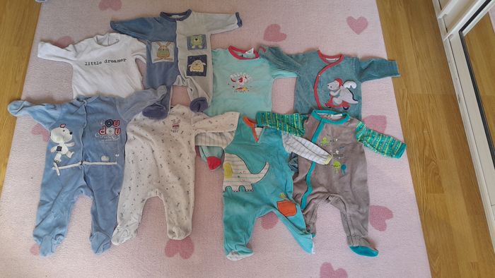 Lot de 8 pyjamas 3 mois