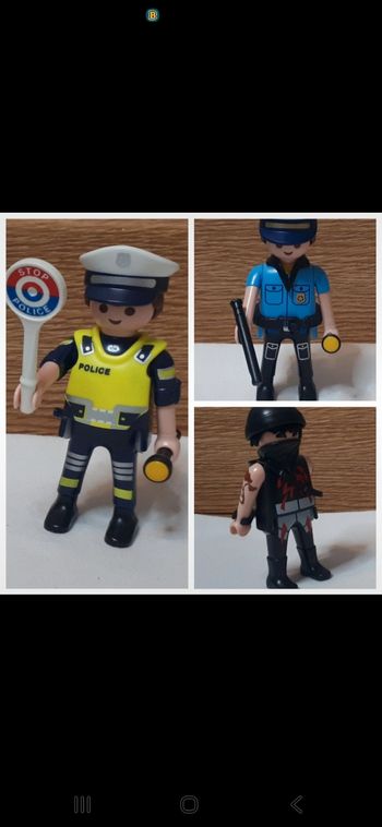 Playmobil policiers et voleur