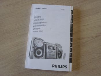 notice Philips fonctionnement mini chaine hifi system FWM75 TBE
