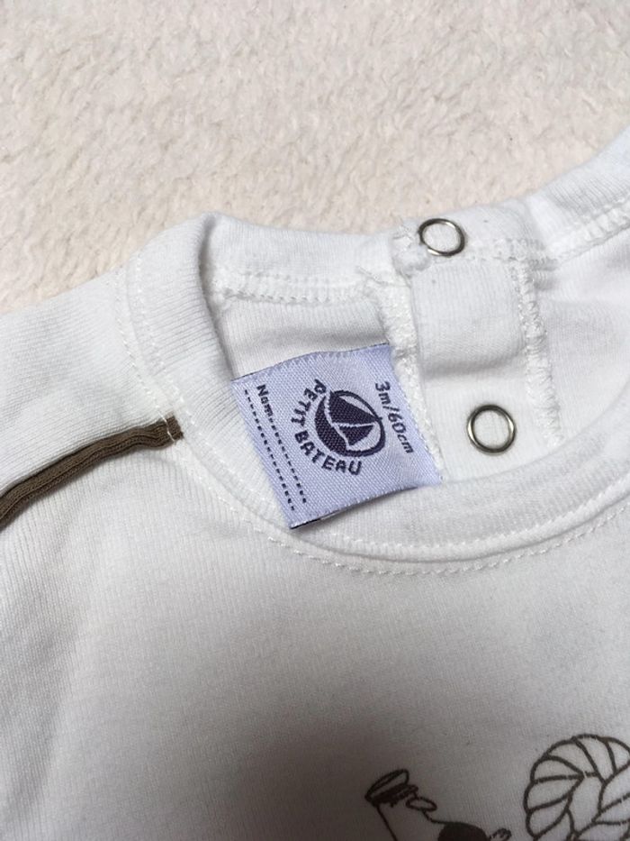 T-shirt Petit Bateau 3 mois - photo numéro 2