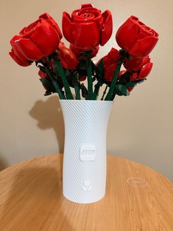 Vase inspiration lego idéal fleurs lego 3D