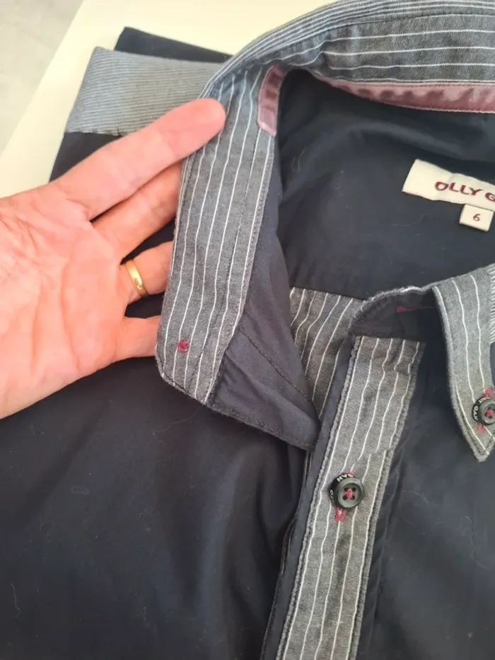 Chemise grise et noire chic Olly Gan T XXL /6 - photo numéro 15