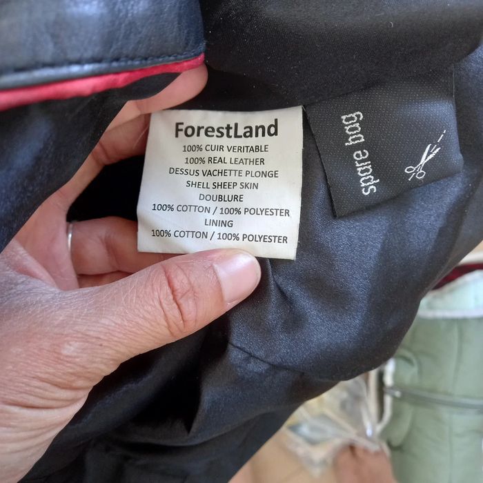 Veste cuir noire mi-longue Forestland 36 38 - photo numéro 7