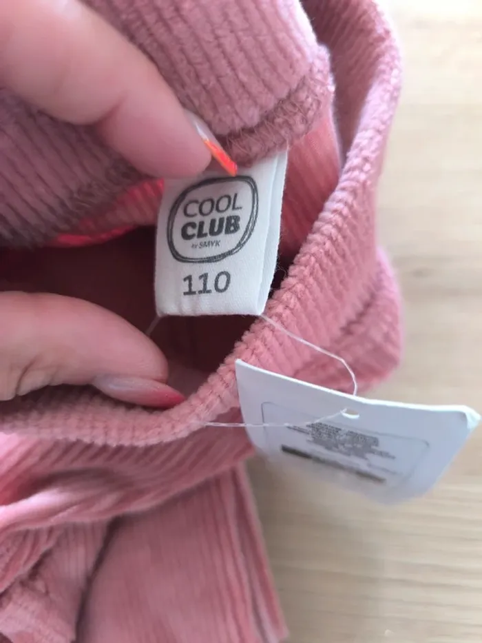 Legging velours rose , neuf , avec étiquette, fille , taille 5 ans - photo numéro 3