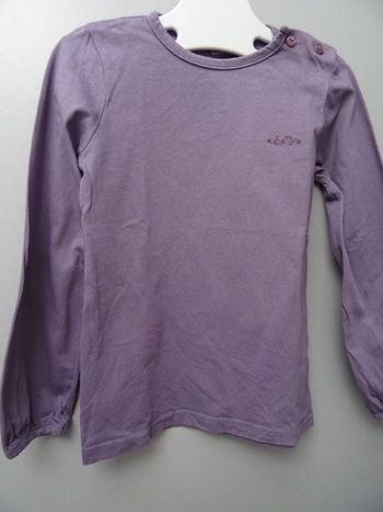 T-shirt à manches longues mauve