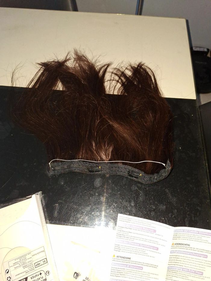 Extension de Cheveux a fil brun 30cm - photo numéro 8