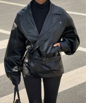 Veste tendance en cuir 