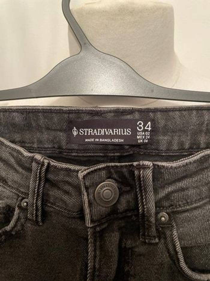 Jean Mom noir Stradivarius - photo numéro 2