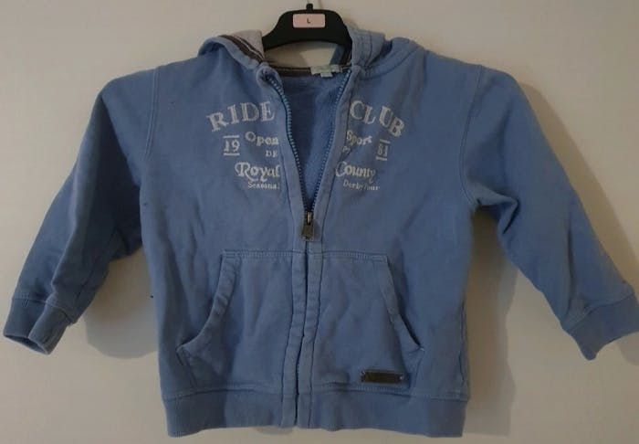 Veste en sweat bleue Tex