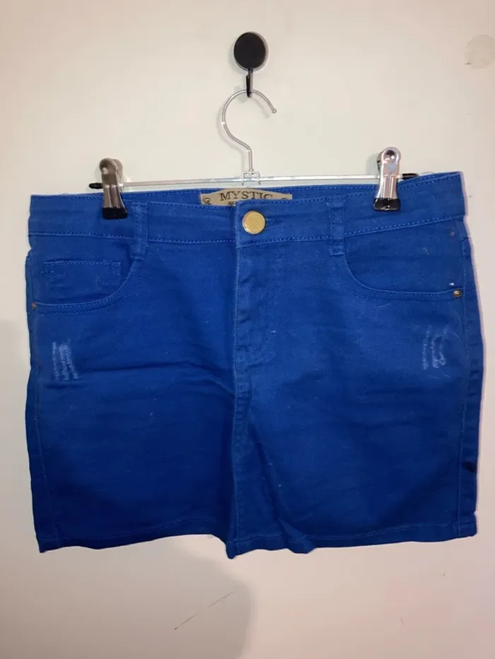 Jupe en jeans bleu