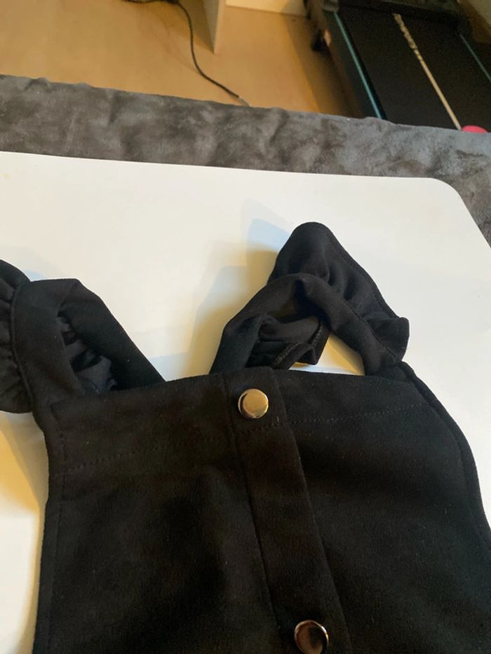 robe en velours, noir pour enfants, filles, hiver - photo numéro 4