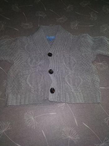 Gilet gris 2 ans