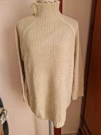 Robe pull beige