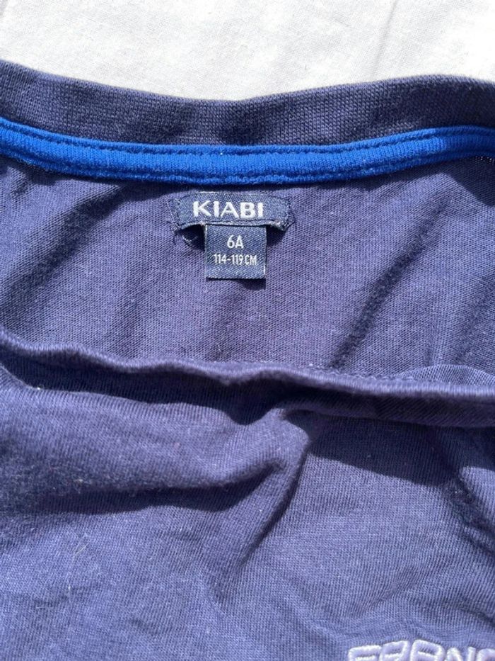 T shirt France bleu marine Kiabi taille 6 ans - photo numéro 4