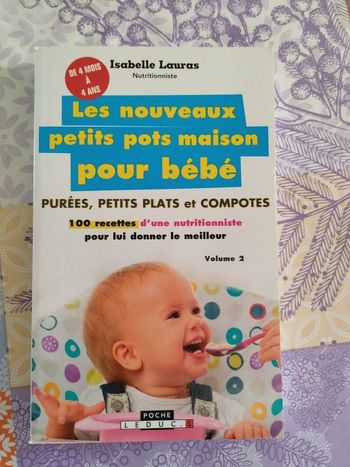 Livre "les nouveaux petits pots maison pour bébé"