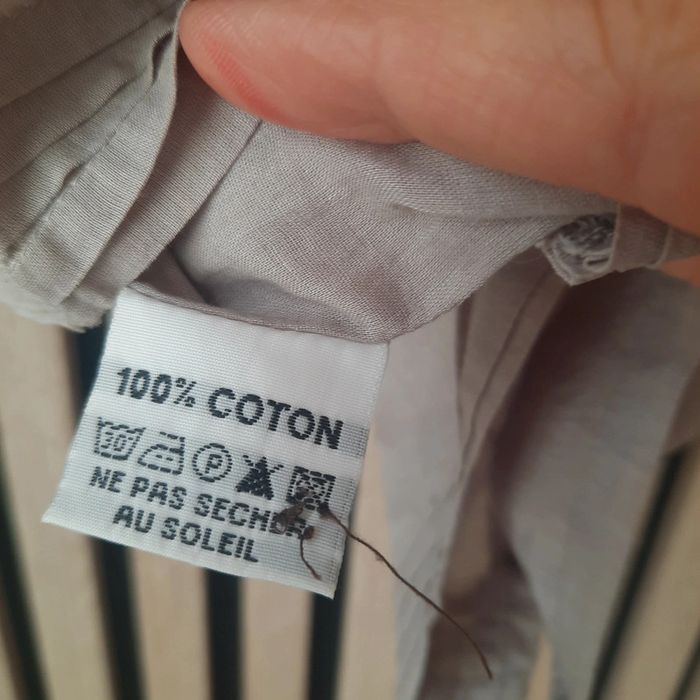 JBlouse bohème fluide coton gris clair T 36/38 Too Kataï - photo numéro 6