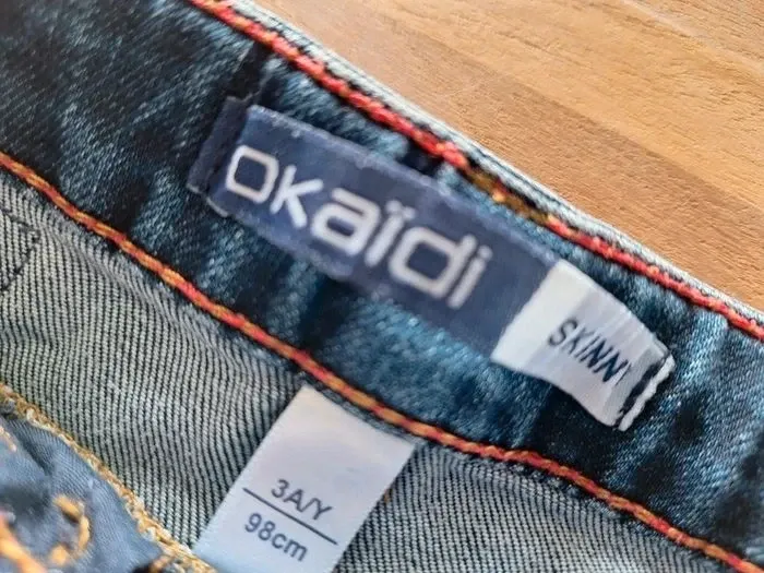 Pantalon jean fille Okaïdi skinny 3 ans - photo numéro 2