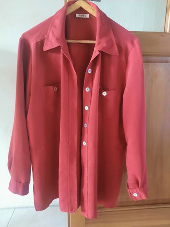 Chemise femme rouge taille 2 (38)