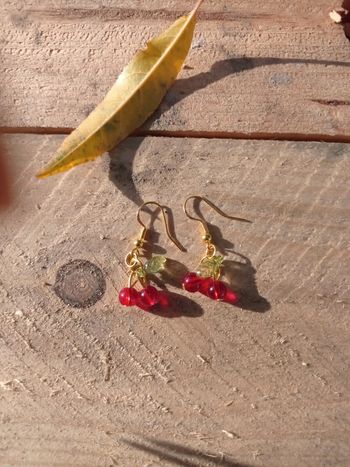 Boucles d'oreilles cerise 🍒