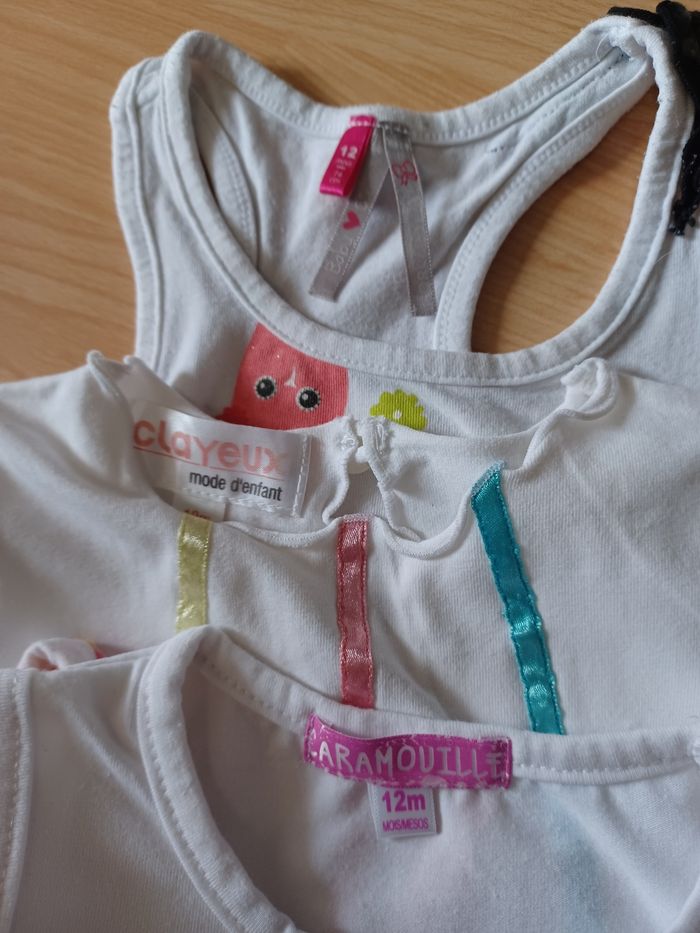 Lot 3 t-shirts 2shorts 1 bermuda - photo numéro 2