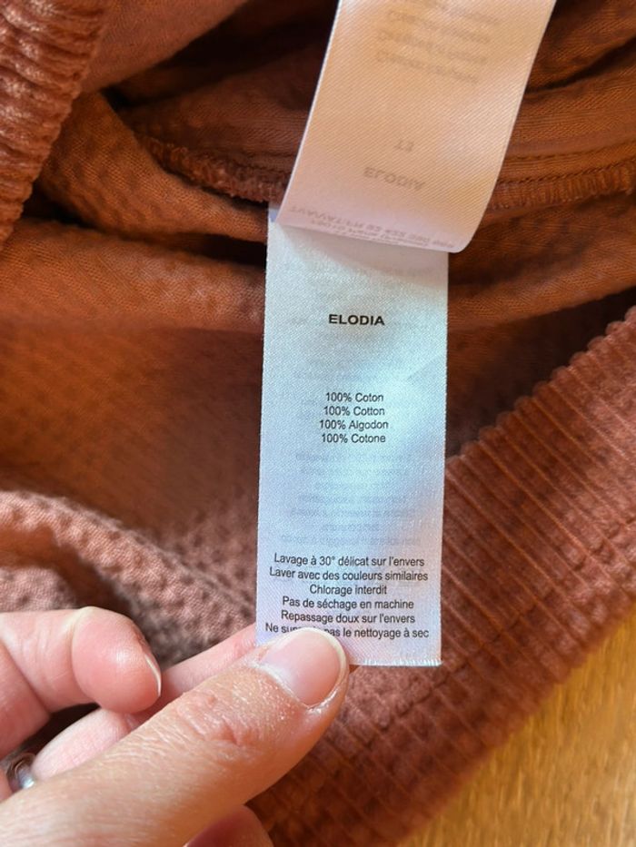 Veste en velours côtelé rose brique Des Petits Hauts – Modèle Elodia – T3 (oversize) - photo numéro 13