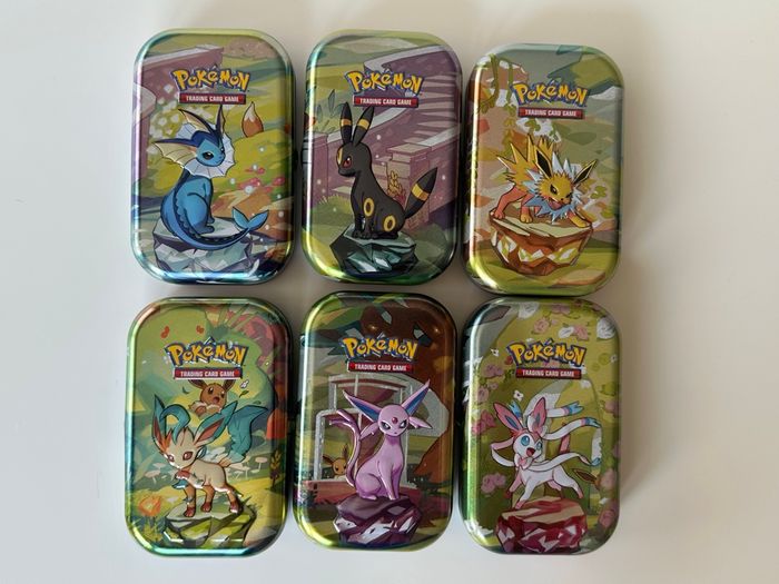Lot de 6 Mini tin « évolutions prismatique » EV8.5 VIDE