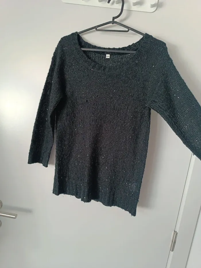 Pull en maille fin avec paillettes 36 - photo numéro 3