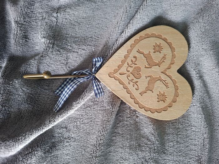 Porte manteau en forme de cœur