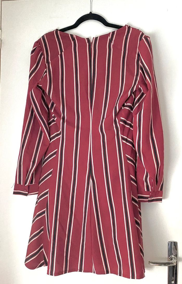 Robe Rayée Evasée Taille L - photo numéro 5