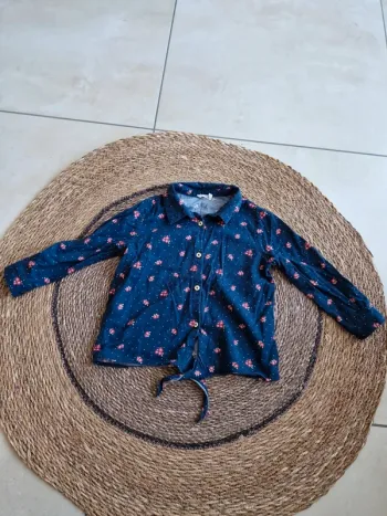 Jolie chemise fleuris Orchestra fille taille 4 ans