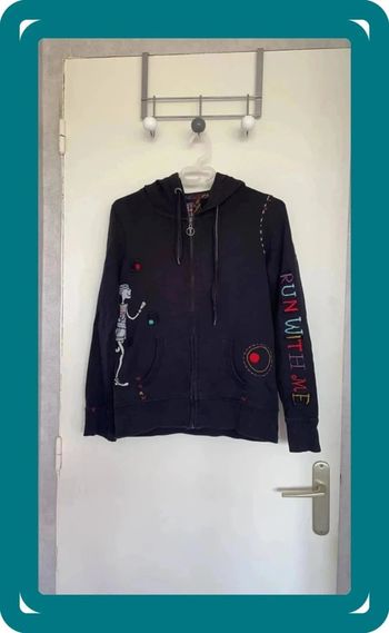 Sweat-shirt capuche noir