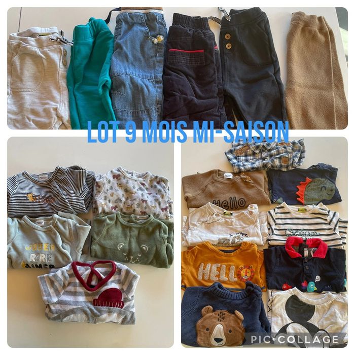 Lot 9 mois mi-saison garçon