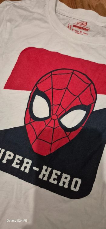 T shirt spiderman garçon