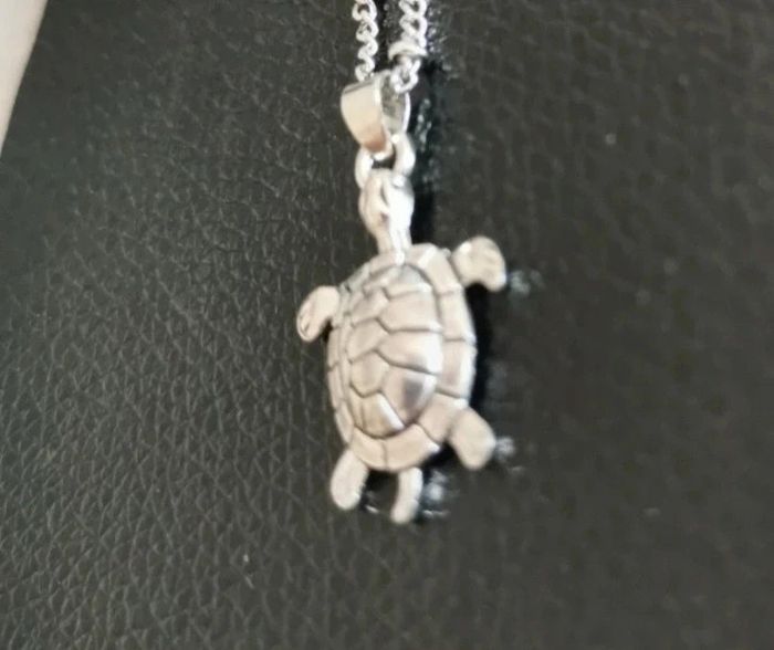 Bracelet de cheville argenté tortue - photo numéro 2