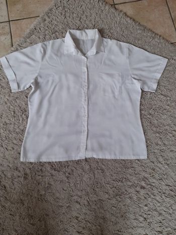 Tunique chemise blanche polyester T42
