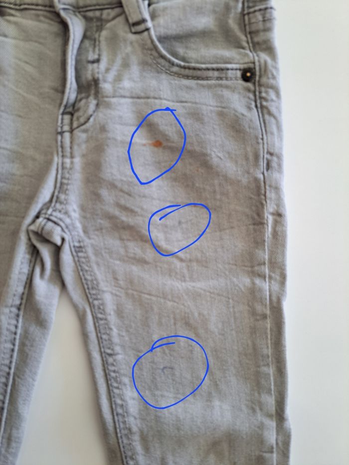 Lot de 2 jeans garçon 6 ans ABE tachés-troués - photo numéro 8