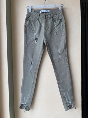 Jean skinny kaki troué DenimCo 36