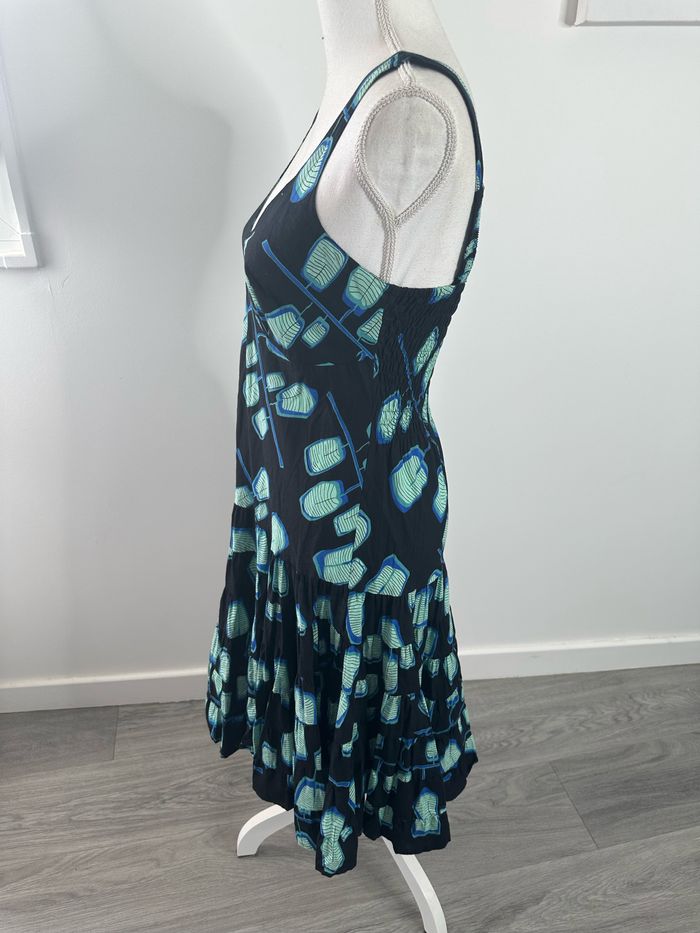 Robe pin-up noire et bleue Aller Simplement T36/38 S/M - photo numéro 4