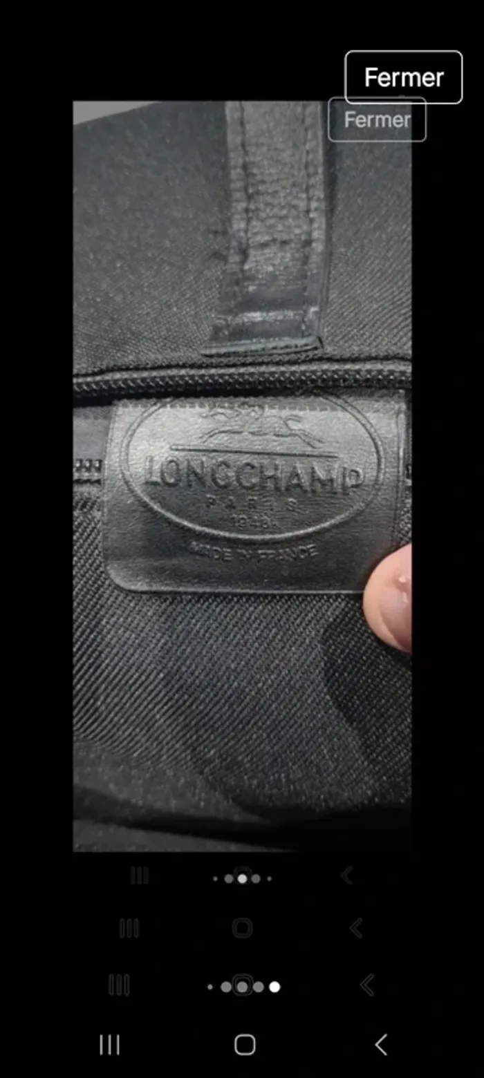 Sac à dos longchamp vintage en cuir - photo numéro 8
