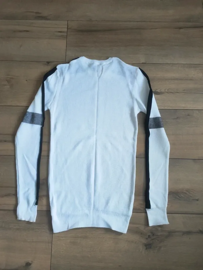 Pull blanc homme extensible taille XL - photo numéro 7