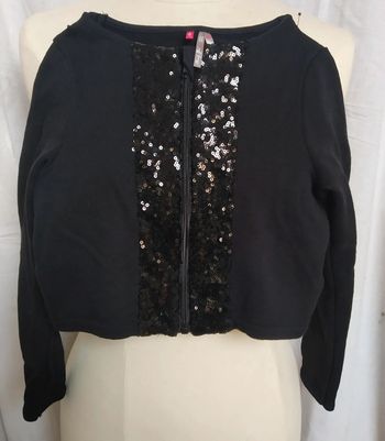 Gilet noir avec paillettes