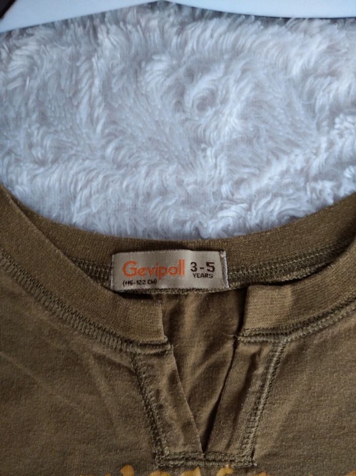 Tee shirt chemise manches courtes Garçon 3/5 ans Wonder Land Gevipall 100% coton - photo numéro 7