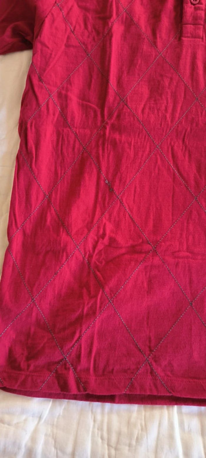 Polo ritchi coton rouge bordeaux M - photo numéro 8