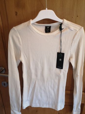 T-shirt en blanc cassé crème G-star Xxs