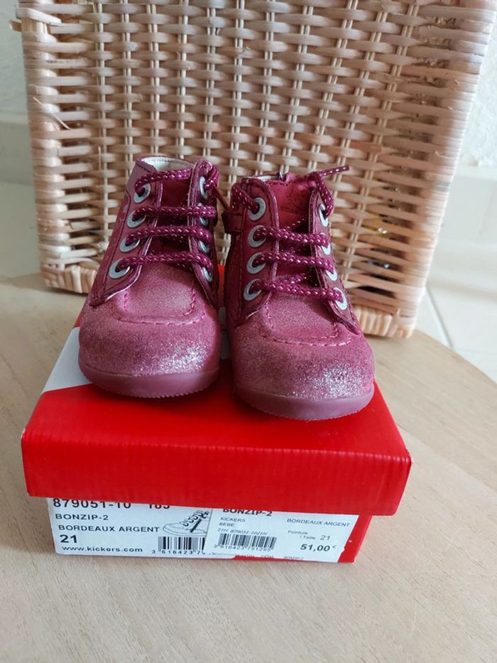 Chaussure kickers pointure 21 très bon état - photo numéro 2