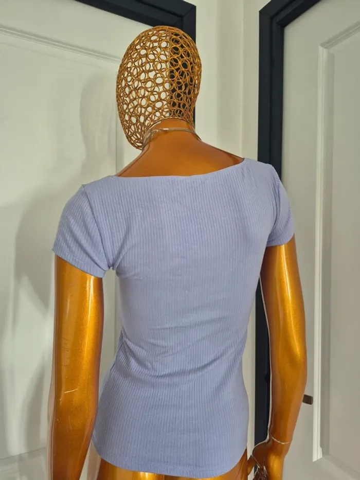 Tee-shirt Manches Courtes Lila Femme Taille L/40 - photo numéro 2