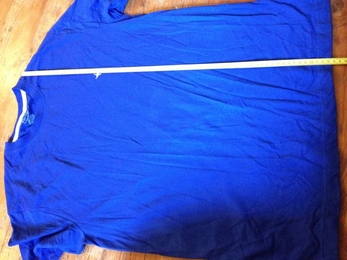T shirt bleu foncé ◦ col rond ◦ manches courtes ◦ look masculin ◦ taille 38 ◦ Peter Polo - photo numéro 5